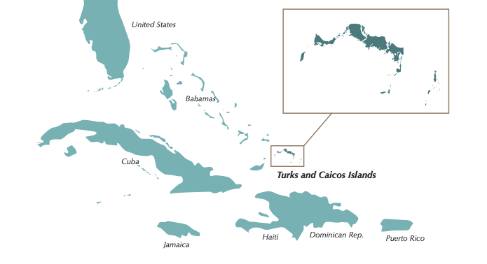 Turks & Caicos Map